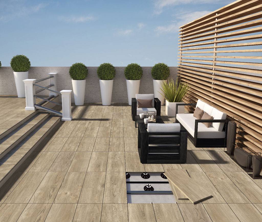 Carrelage dalles sur plot cotto tuscania toous formats