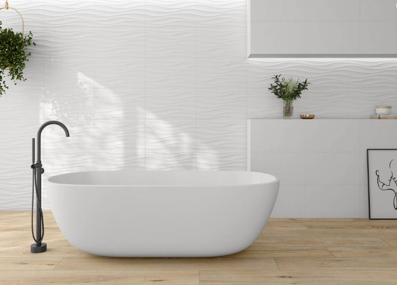 SALLE DE BAIN BLANC BRILLANT LATINO CERAM