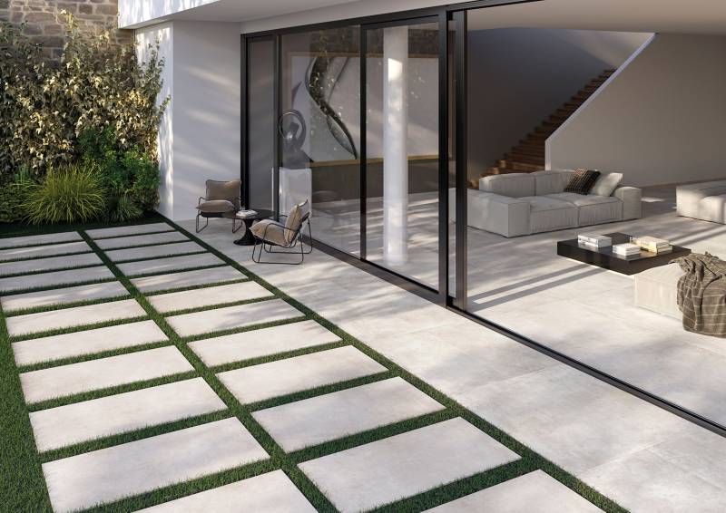 carrelage effet beton gris à Castries près de Montpellier