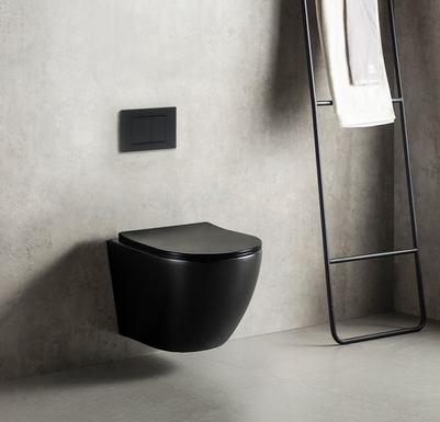 WC SUSPENDU NOIR VIC-LA-GARDIOLE