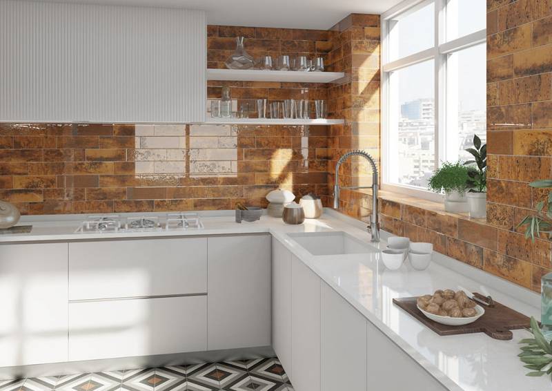 CRÉDENCE DE CUISINE CARRELAGE