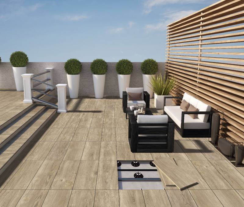 Carrelage dalles sur plot cotto tuscania toous formats