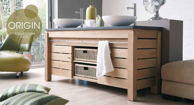 MOBILIER TECK POUR SALLE DE BAIN A MONTPELLIER ET ALENTOURS