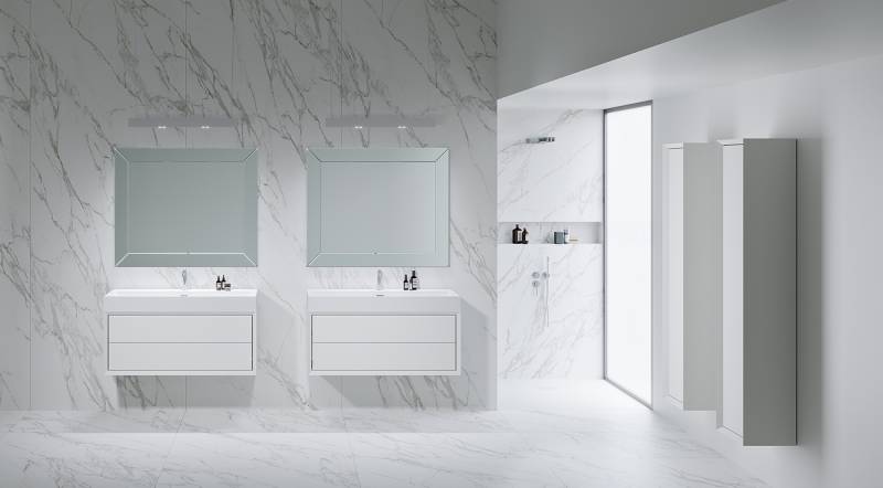 CARRELAGE MARBRE BLANC SALLE DE BAIN